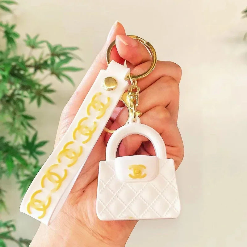 Cartoon Donkey Mini Handbag Keychain – Cute Fragrant Bag Pendant for Girls, Car Keys & Birthday Gift