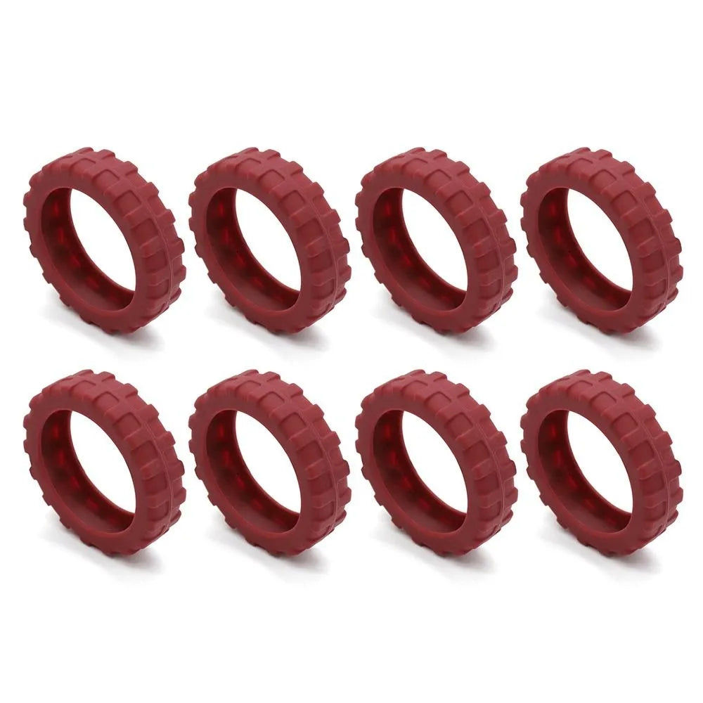 Universal Silicone Luggage Wheel Protectors – Travel Suitcase Caster Covers to Reduce Wear & Noise