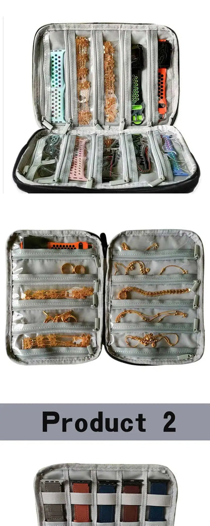 Waterproof Portable Watch Storage Box - Organizer for Men & Women, Smartwatch & Apple Watch Strap Holder
