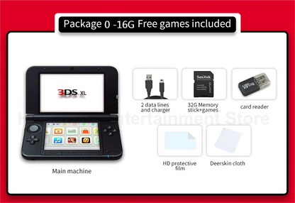 Original Used 3DSXL/3DSLL/GBA Handheld Game Console – 3D Games Compatible
