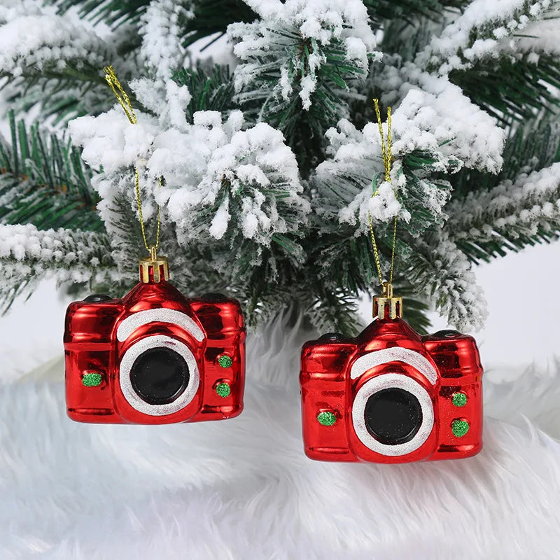 Christmas Tree Hanging Ornament – Red & White Candy Cane Pendant for Xmas, Home Decor & New Year 2024