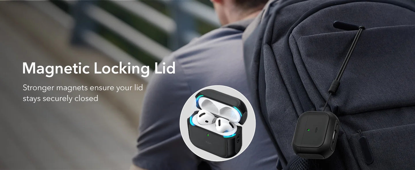 ESR MagSafe Case for AirPods 4th Gen (2024) – Drop Protection Cover with HaloLock for AirPods Pro 1st/2nd Gen (2023/2022)