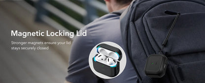 ESR MagSafe Case for AirPods 4th Gen (2024) – Drop Protection Cover with HaloLock for AirPods Pro 1st/2nd Gen (2023/2022)