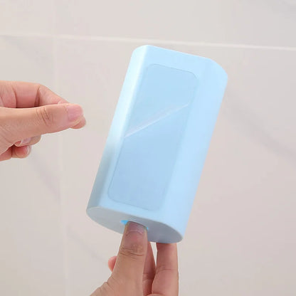 Nail-Free Wall-Mounted Plastic Garbage Bag Holder – Trash & Cotton Pad Storage Box for Home, Kitchen, and Bathroom