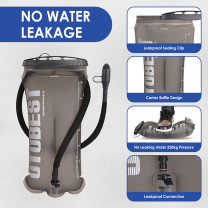 UTO BEST 1.5L/2L/3L TPU Water Bladder – Hydration Reservoir Pack for Camping, Cycling, Running & Hiking