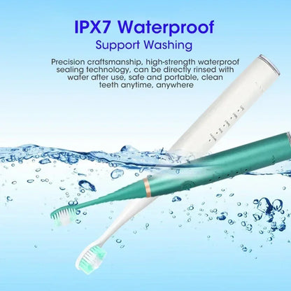Electric Toothbrush with Sonic Cleaning – 3-in-1 Tartar Removal, Teeth Whitening, USB Charging, Replaceable Brush Head