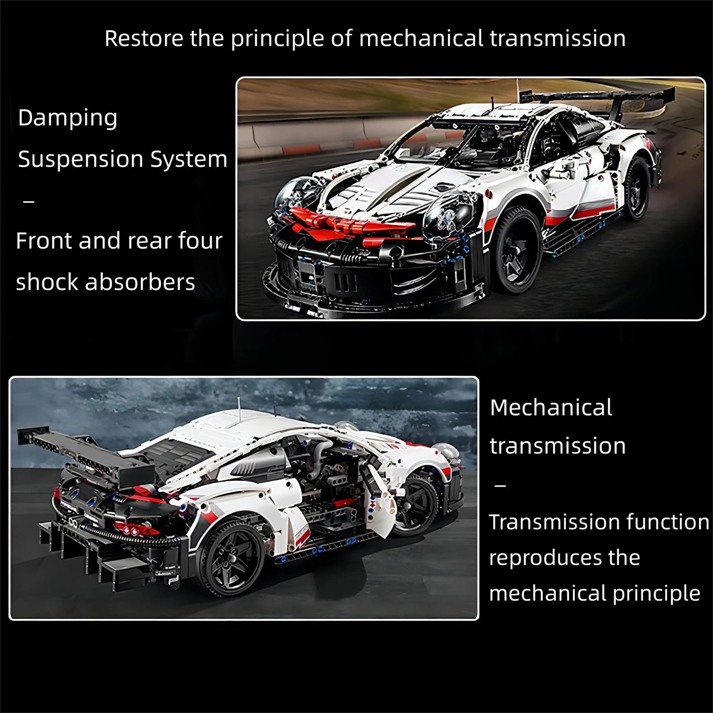 F1 W14 E Technical Performance Building Blocks – 1642PCS Super Race Car Model, Compatible with 42171, 1:8 Scale Toy for Boys Gift