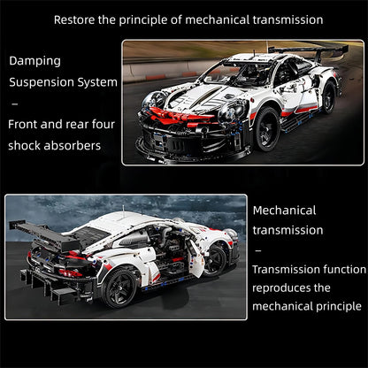 F1 W14 E Technical Performance Building Blocks – 1642PCS Super Race Car Model, Compatible with 42171, 1:8 Scale Toy for Boys Gift
