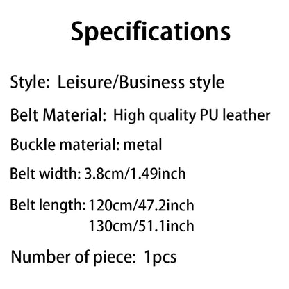 2024 Men’s Genuine Leather Belt – High-Quality Cowskin Casual & Business Buckle Waistband