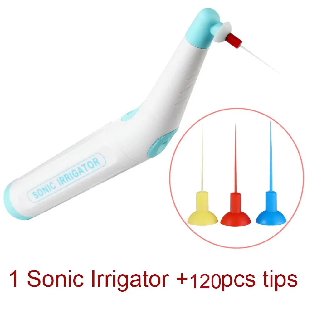 Dentistry Endo Sonic Irrigator with 120PCS Tips – Dentist Vibration Cleaning Instrument for Root Canal Treatment