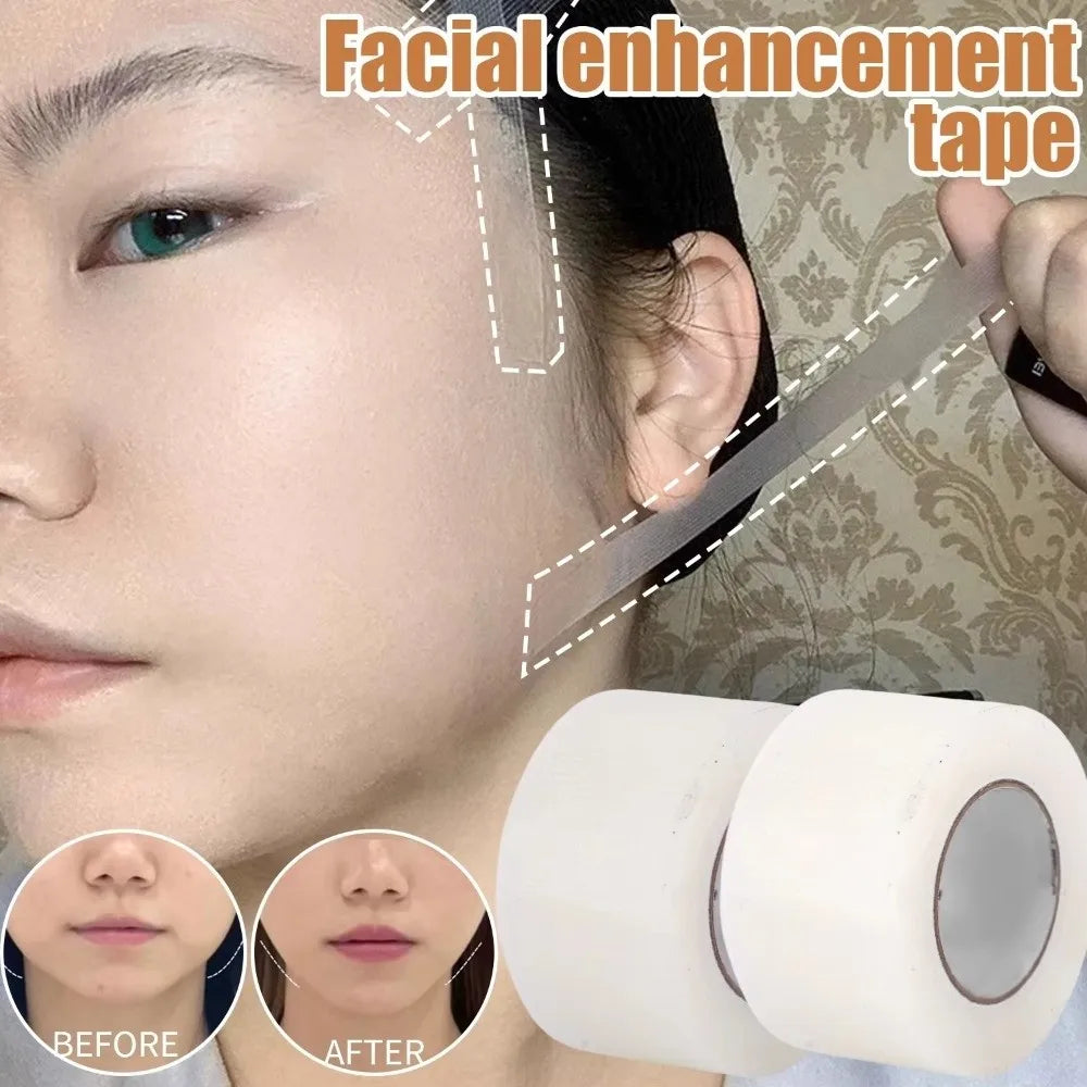8M PE Facial Tape Roll – Transparent Makeup Lifting Tape for Wrinkle Coverage, Double Eyelids and Cosplay Styling