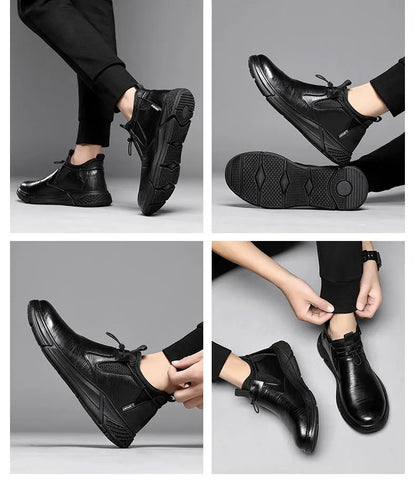 Fashion Safety Shoes for Men – Steel Toe Work Boots, Indestructible Puncture-Proof Protective Footwear