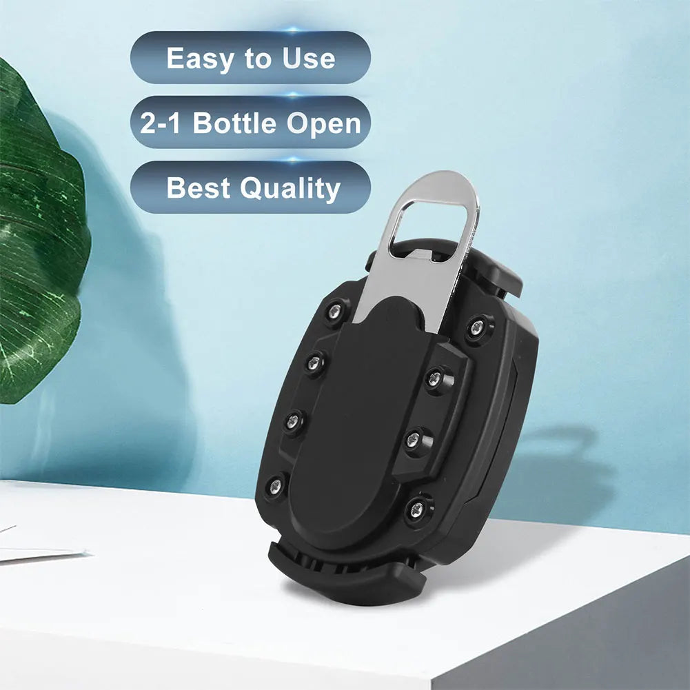 2-in-1 Stainless Steel Can Opener & Corkscrew – Portable Multifunction Bottle Opener for Beer & Drinks, 1/2 PCS