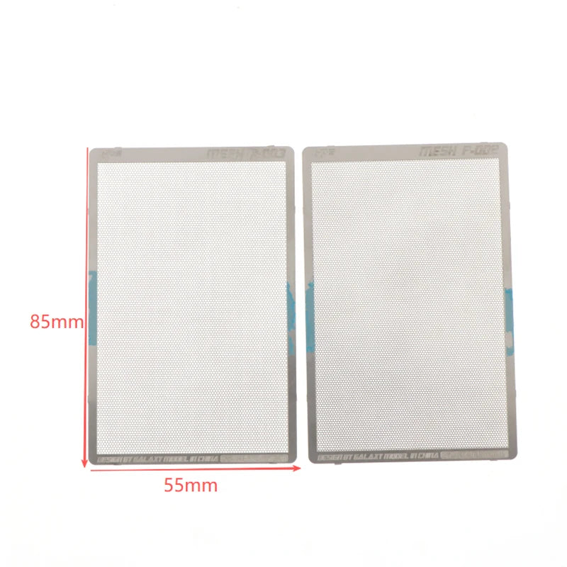 Photo-Etched Radiator Mesh Sheet – Universal Woven Round, Straight & Rhombus Pattern Model Detailing Upgrade Tool for DIY Craft & Scale Models