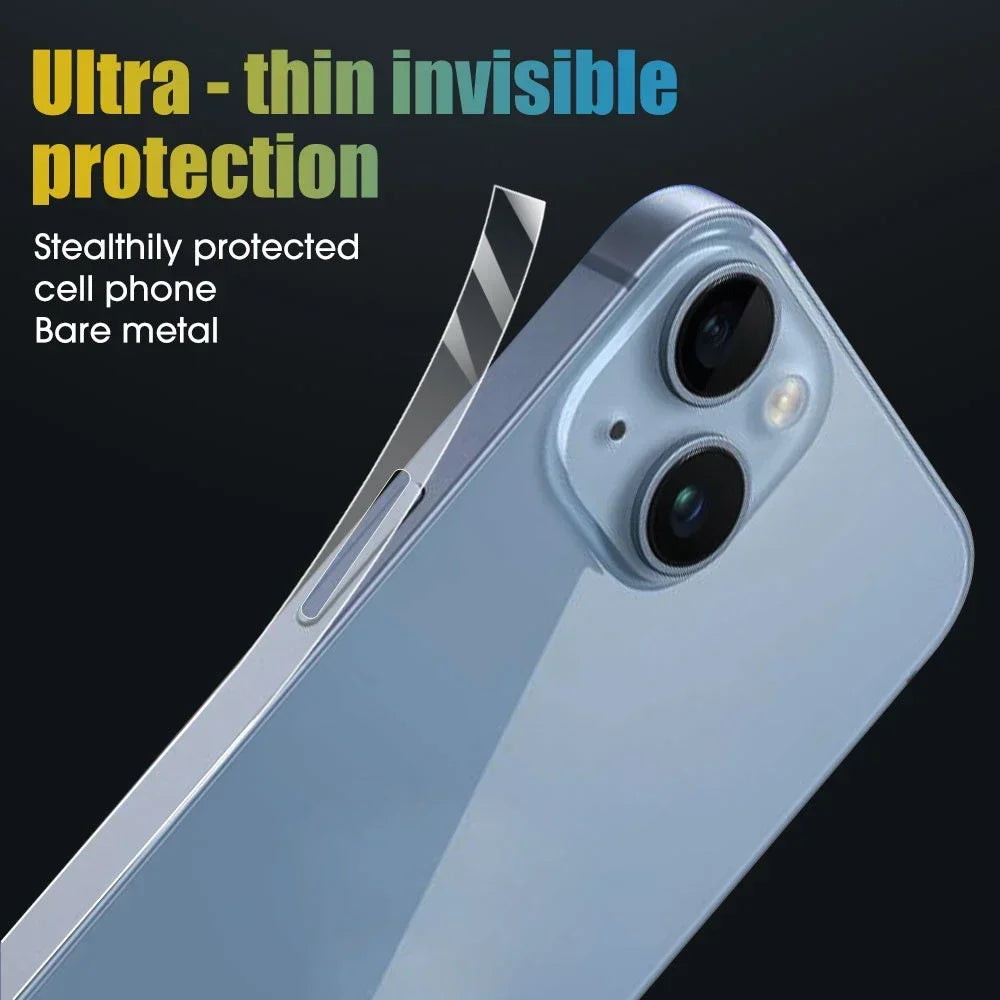 16PM Side Hydrogel Film Screen Protector | Protective Border Frame for iPhone 16, 15, 14 Pro Max, Plus, 14 ProMax, 13 Mini