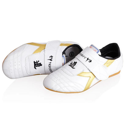 Breathable White Taekwondo & Martial Arts Shoes — Kung Fu, Wushu, Taichi, Karate & Wrestling Sneakers