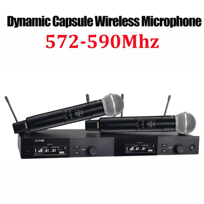 SLXD Wireless Microphone System – 500/600/800MHz 4-Pin Headset with KSM8/Beta58, Professional Audio for Stage & Karaoke