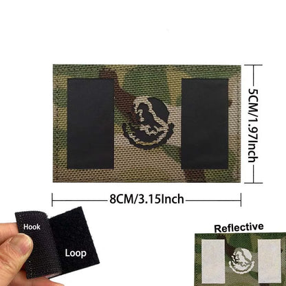 Mexico Flag Eagle Skull Patch - Embroidered Fabric & PVC Tactical Applique Badge for Bags and Gear