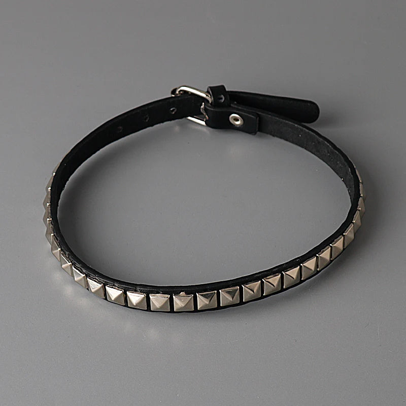 Anime Death Note Misa Amane Choker - Leather Rivet Collar Necklace for Men & Women, Punk Cosplay Jewelry Gift