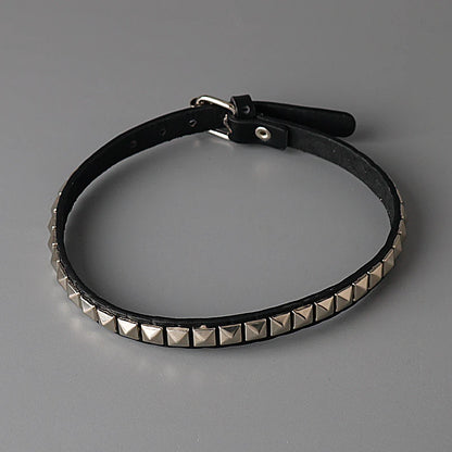 Anime Death Note Misa Amane Choker - Leather Rivet Collar Necklace for Men & Women, Punk Cosplay Jewelry Gift
