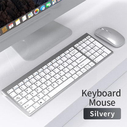 Bluetooth 5.0 & 2.4G Wireless Keyboard and Mouse Combo – Mini Multimedia Set for Laptop, PC, TV, iPad, MacBook, Android