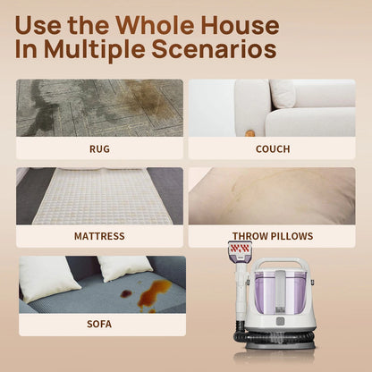 Portable Carpet & Upholstery Cleaner - Multi-Purpose Deep Cleaning Machine for Home