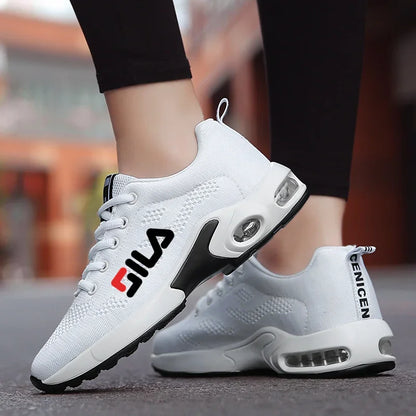 New Women's Running Shoes – Breathable Mesh, Air Cushion Lace-Up Sports Sneakers for Summer