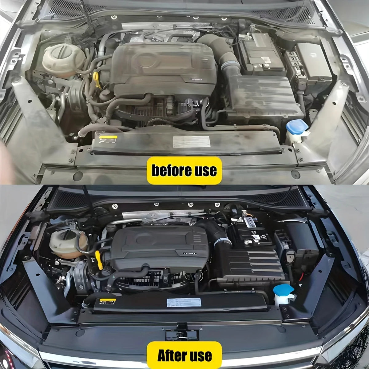 Car Engine Bay Cleaner & Restorer - Powerful Engine Compartment Degreaser for Automotive Cleaning and Polishing