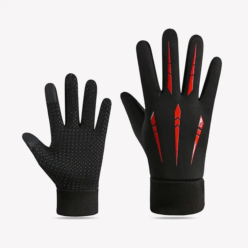 Winter Touchscreen Gloves - Unisex Fleece-Lined Full Finger Gloves for Cycling Running and Outdoor Sports