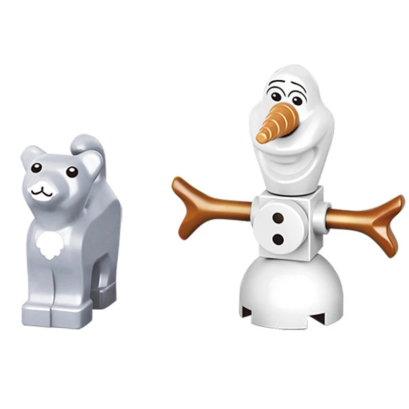 Disney Frozen Dream Princess Elsa Ice Castle Building Blocks Set - Magic Castle Toy Gift