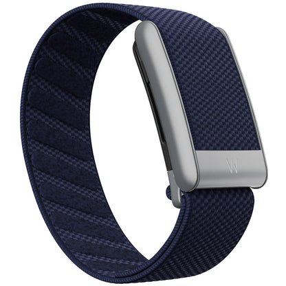 Whoop 5.0 Compatible Nylon Wristband - Black, Silver & Gold Woven Elastic Sports Replacement Strap