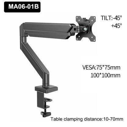 Universal Single Monitor Desk Mount – Adjustable Bracket for Screens Up to 32" and 19.8 lbs