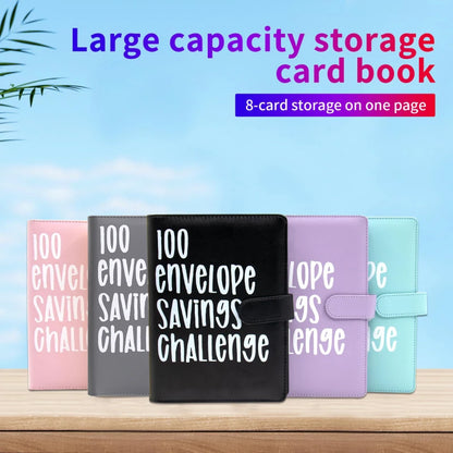 100 Envelope Challenge Binder – Savings Challenge Loose-Leaf Budget Binder with Cash Envelopes, Money Organizer System
