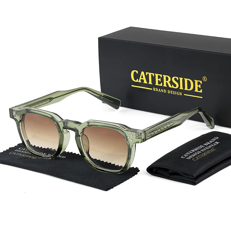 CATERSIDE Small Frame Square Sunglasses - Fashion Unisex Eyewear for Travel, Parties & Business