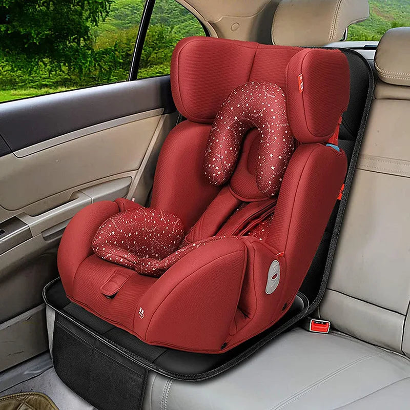 Car Seat Protector Mat - Waterproof Oxford Anti-Slip Cushion for Baby & Child Safety Seats