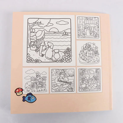 Into the Garden Coloring Book for Adults & Teens - Bold & Simple Designs with Plants, Flowers & Cute Animals