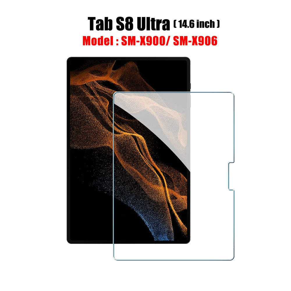 Tempered Glass Screen Protector for Samsung Galaxy Tab – Fits S6 Lite, S7 FE, S8/S8+, S9/S9 FE, S9+, S10, S11, A8, A9 Plus, 12.4" Tablets