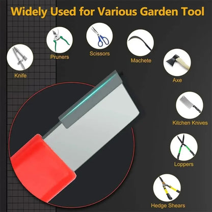 Portable Knife Sharpener - Alloy Steel Manual Knife & Scissor Sharpening Tool