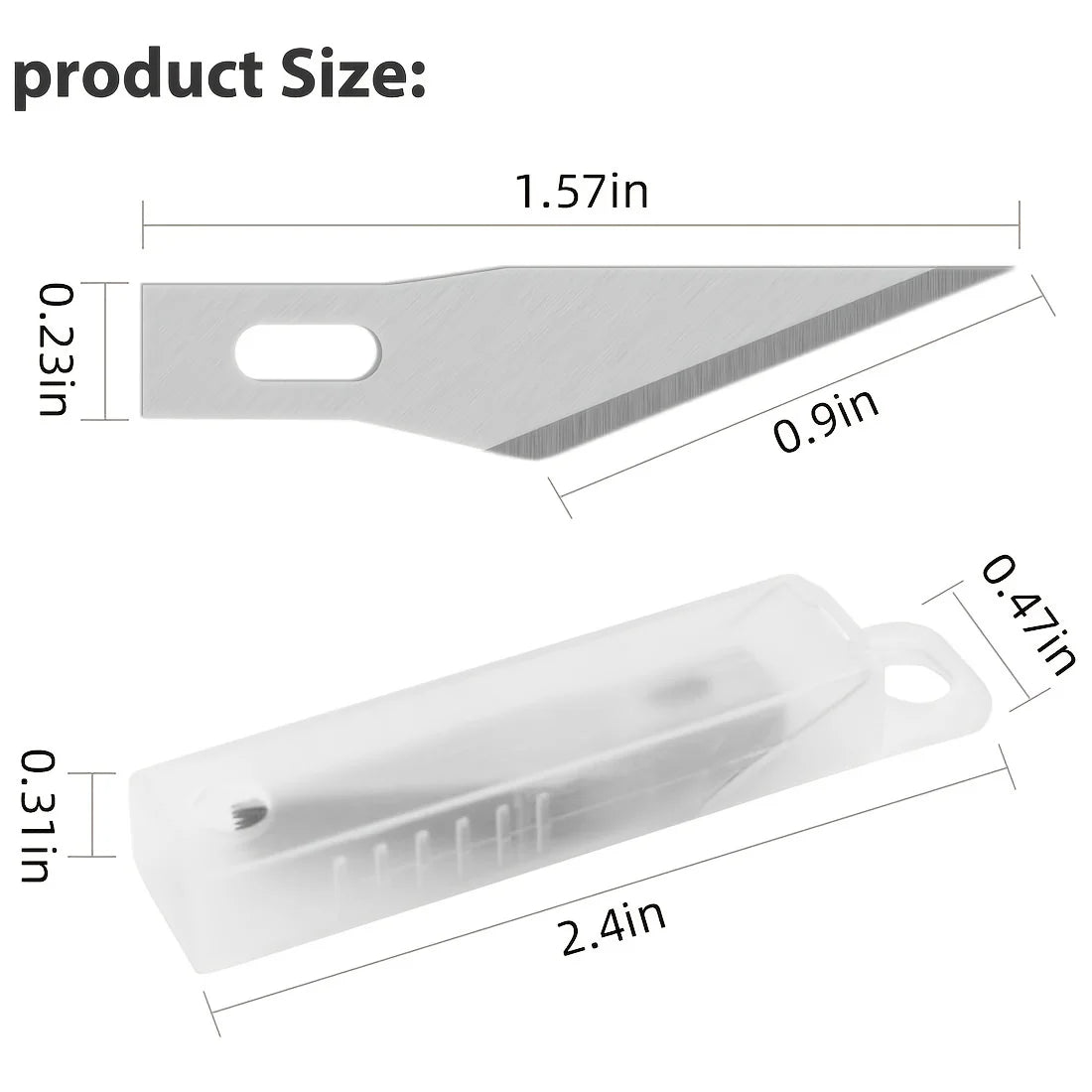 Craft Hobby Knife Set – Precision Exacto Knife with 11 Stainless Steel Blades & 15cm Ruler for Art & DIY