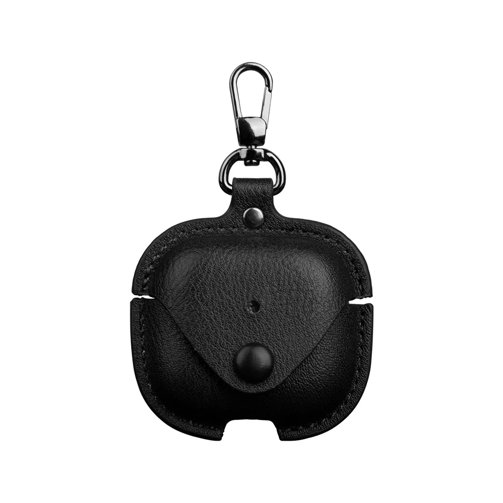 Leather Business Case for AirPods 4 – Luxury PU Headphone Cover with Hook
