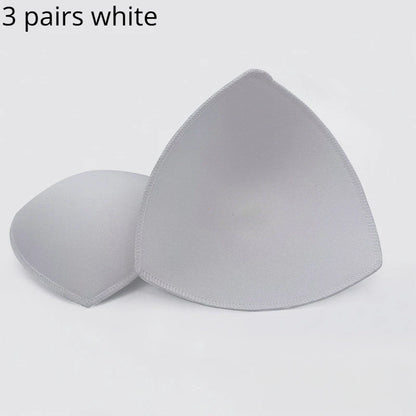 3 Pairs Removable Push-Up Bra Pads – Foam Inserts for Sports Bras, Bikinis & Underwear