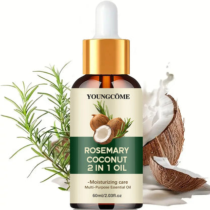 Rosemary Coconut Hair Oil - Nourishing Scalp Treatment for Stronger Hair Care & Hydration