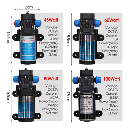 60W Self-Priming Misting Pump Kit 30–10m Cooling System with Adjustable Nozzle Atomizer for Garden Irrigation & Watering System
