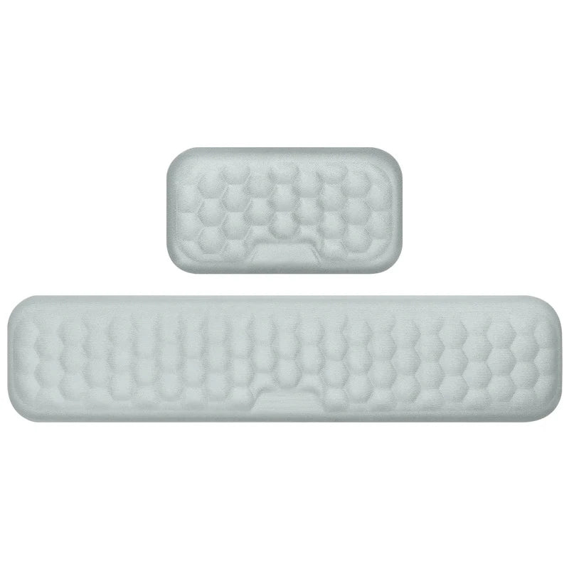 Ergonomic Keyboard Mouse Wrist Rest - Office Typing Protection, Memory Foam Mouse Pad for Computer, Laptop Desk Mat