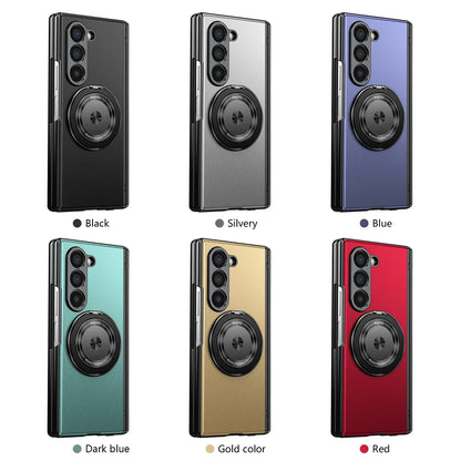 360° Rotating Magnetic Ring Case for Samsung Galaxy Z Fold 6/5/4/3 5G – Hinge Protection Phone Cover with Holder
