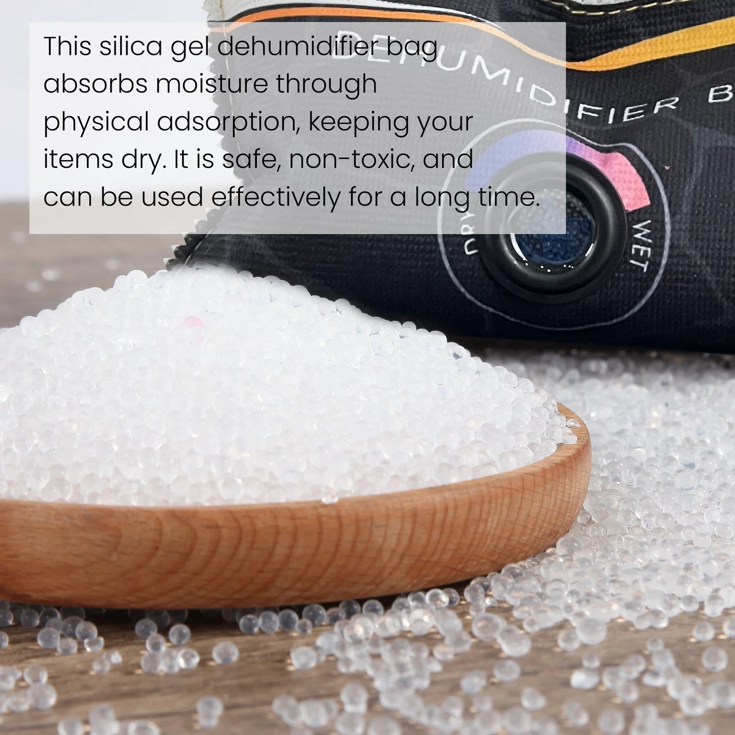 Car & Home Dehumidifier Bag – Reusable Silica Gel Moisture Absorber for Wardrobe, Shoes, Cabinets