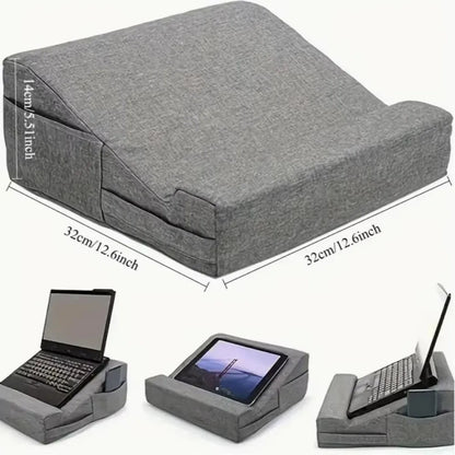 Portable Tablet Hand Rest Stand - Soft Pillow Reading Cushion for Bed & Sofa