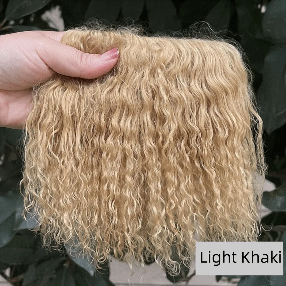 Mongolia Fur Sheepskin Curly Hair Extensions — Cute Wool Texture Wigs for SD, Blyth & BJD Dolls