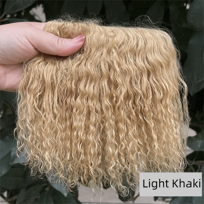 Mongolia Fur Sheepskin Curly Hair Extensions — Cute Wool Texture Wigs for SD, Blyth & BJD Dolls