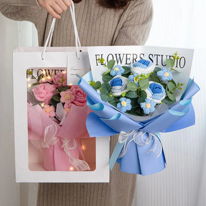 Graduation Bouquet 2025 – Crochet & Knitted Artificial Flowers for Wedding, Valentine’s & Special Occasion Gifts